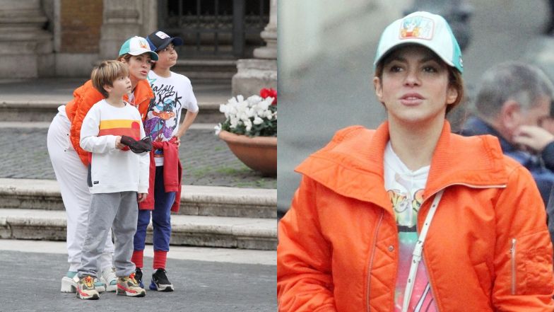 Shakira przyłapana podczas zwiedzania Rzymu. Towarzyszyli jej synowie 