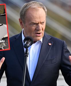 "Tak skończy każdy". Tusk pokazał szczątki rosyjskich dronów