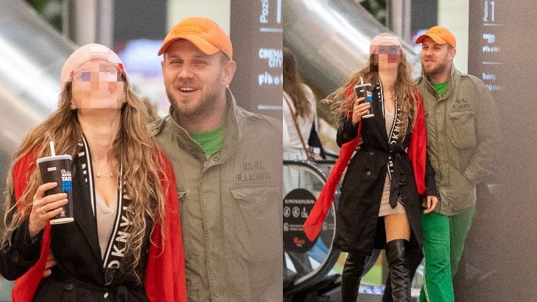 Antek Królikowski z ukochaną w kinie