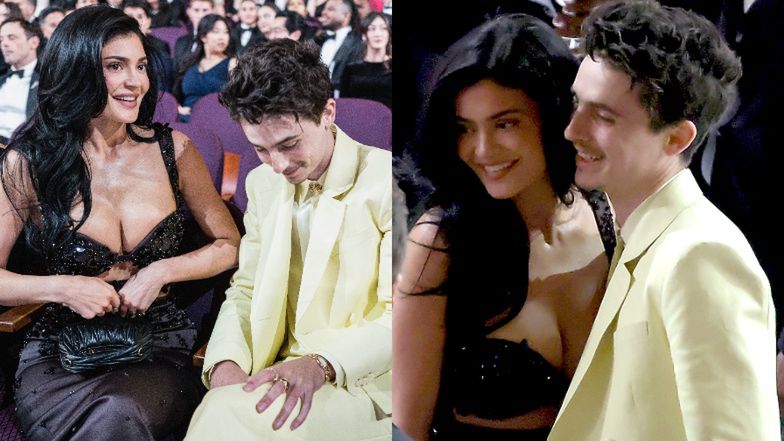 Kylie Jenner eksponuje ogromny dekolt u boku Timothée Chalamet'a