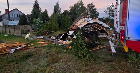 Trąba uderzyła w wioskę? Nawet nie wiedzą, gdzie zniknął garaż