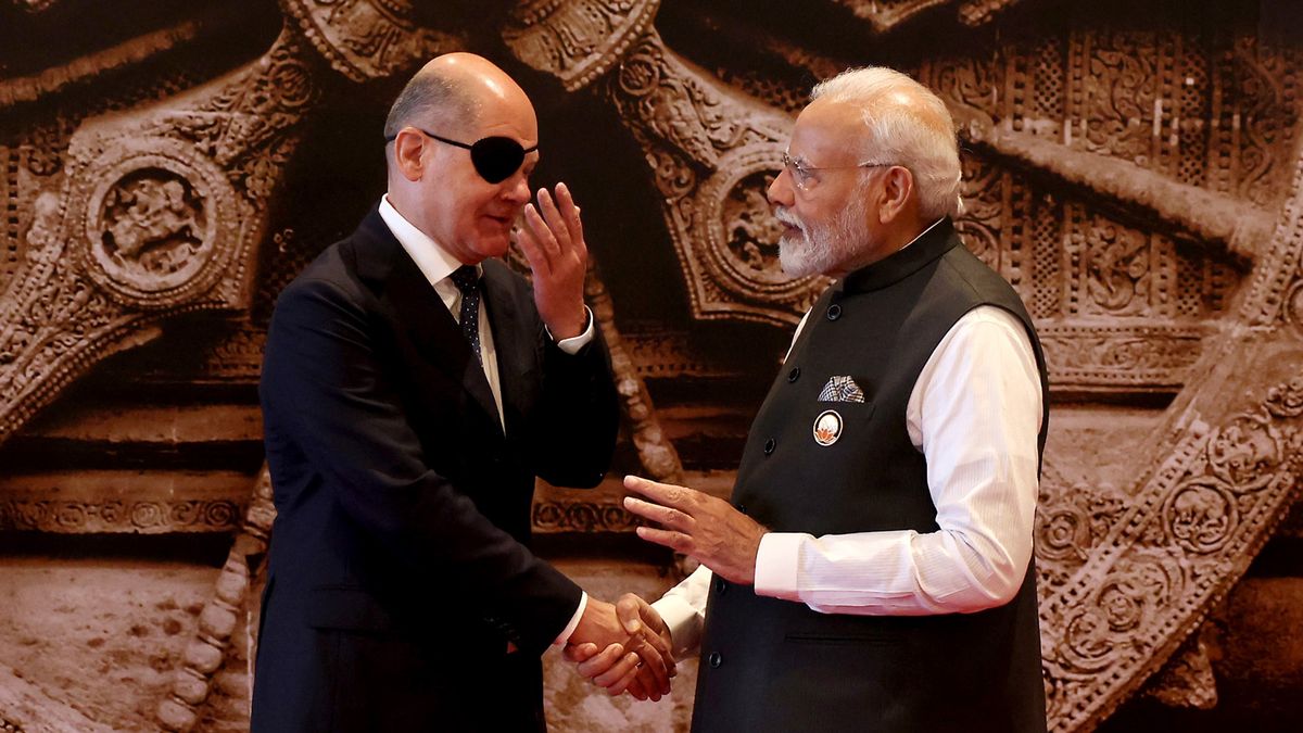 Kanclerz Olaf Scholz w New Delhi spotkał się z premierem Indii Narendra Modi