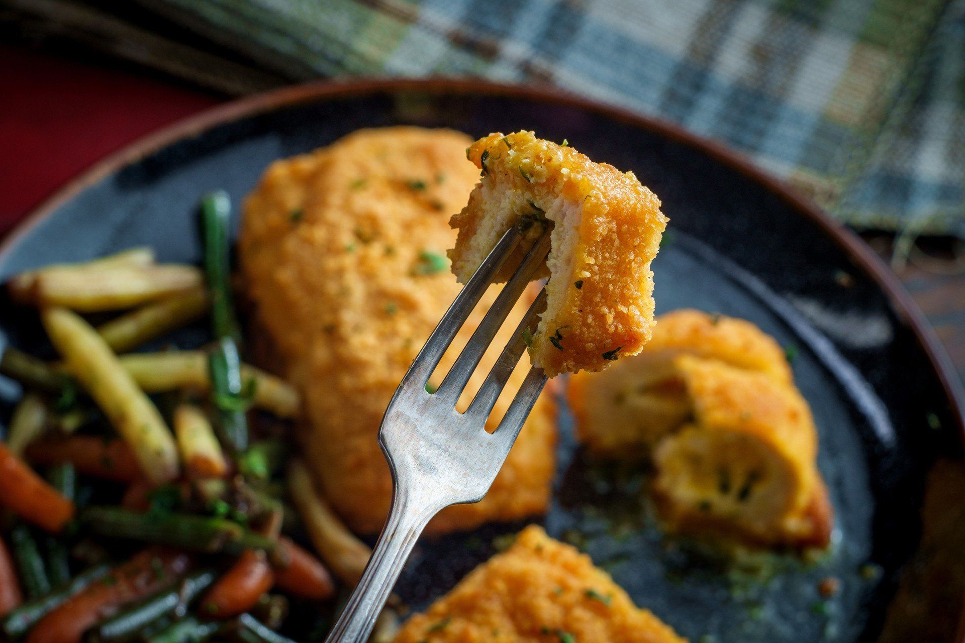 Chicken Kiev Green Beans