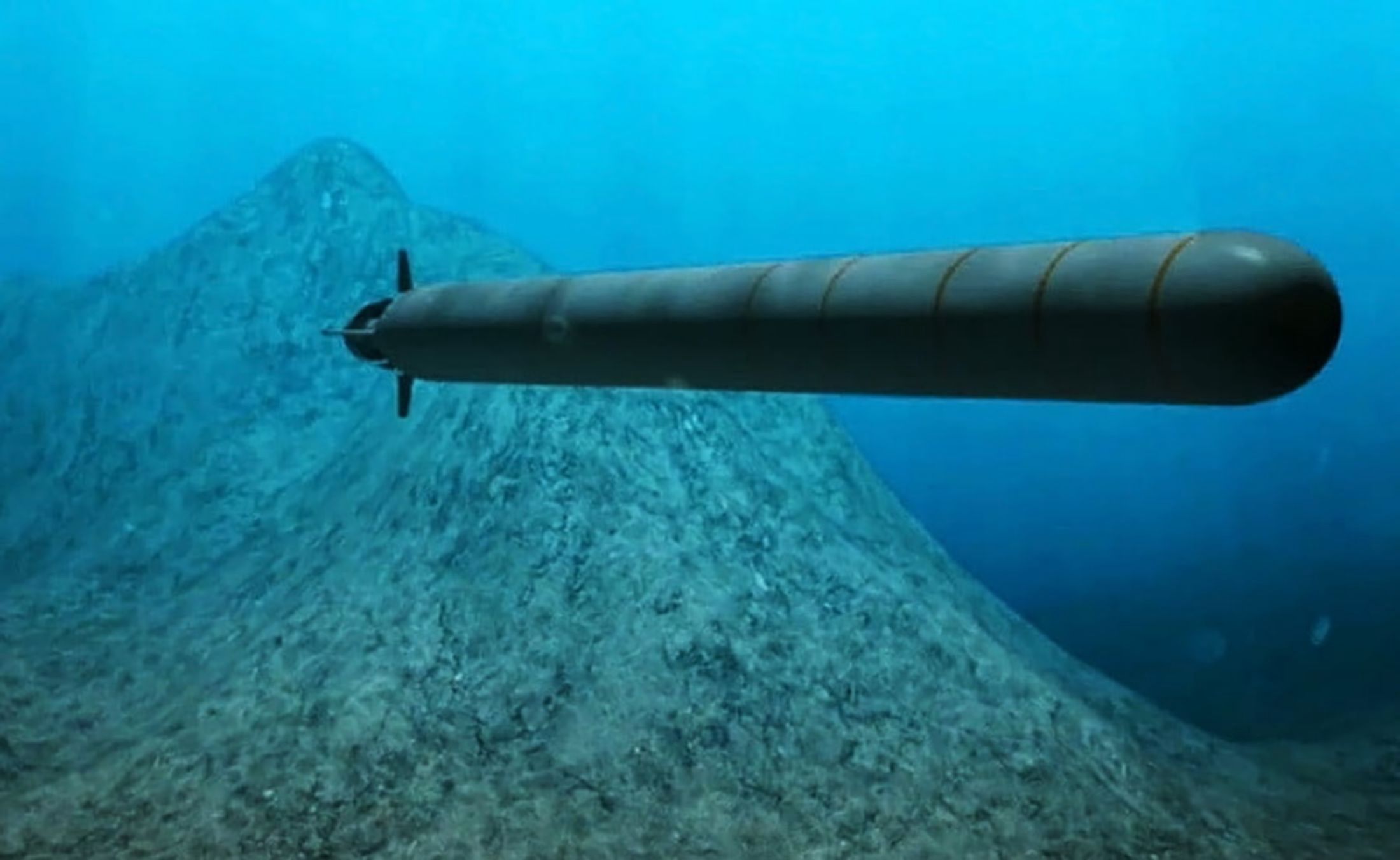 Atomowy dron Posejdon 2M39 - wizualizacja