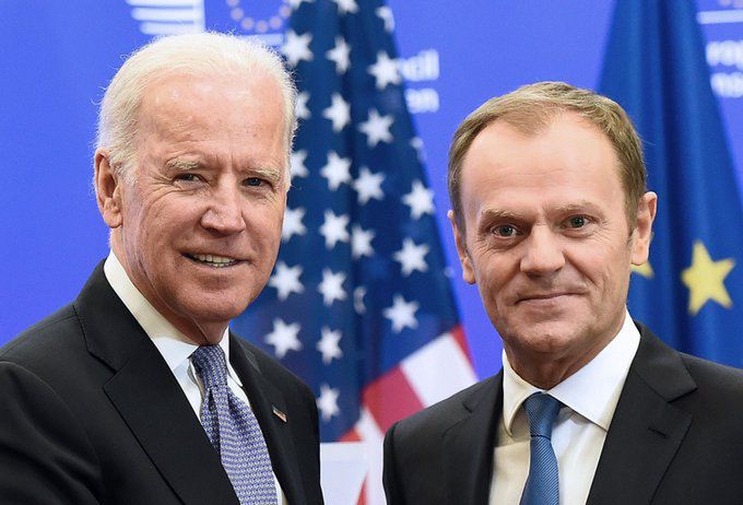 Donald Tusk i Joe Biden