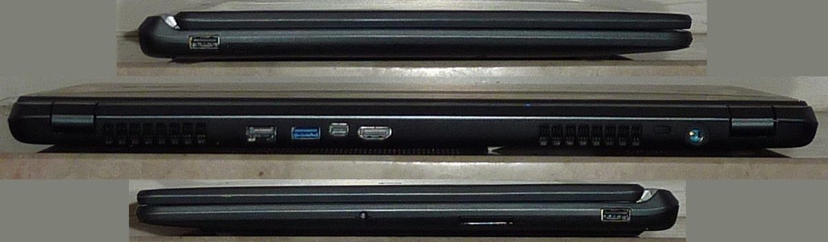 Acer Aspire V5-573PG - widok z lewej, z tyłu, z prawej