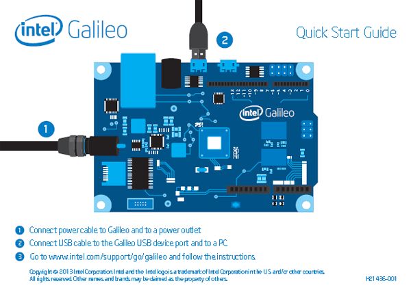 Schemat podłączenia intel Galileo