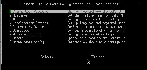 narzędzie raspi-config