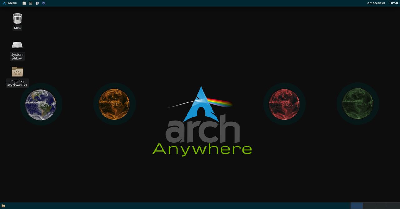 Arch-Anywhere i jego własny XFCE