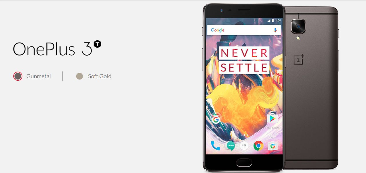 OnePlus 3T w dwóch odsłonach - Gunmetal oraz Soft Gold