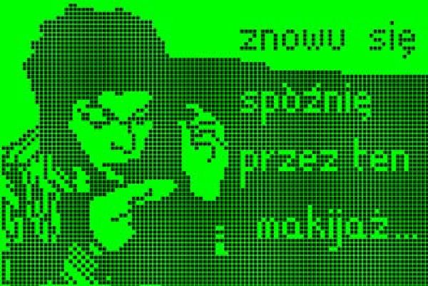 Laura Pawela, logo na wyświetlacz telefonu komórkowego w ramach projektu "Reallaura", 2003
