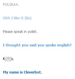 Cleverbot - co to takiego? Testujemy - Cleverbot vs. polak :)
