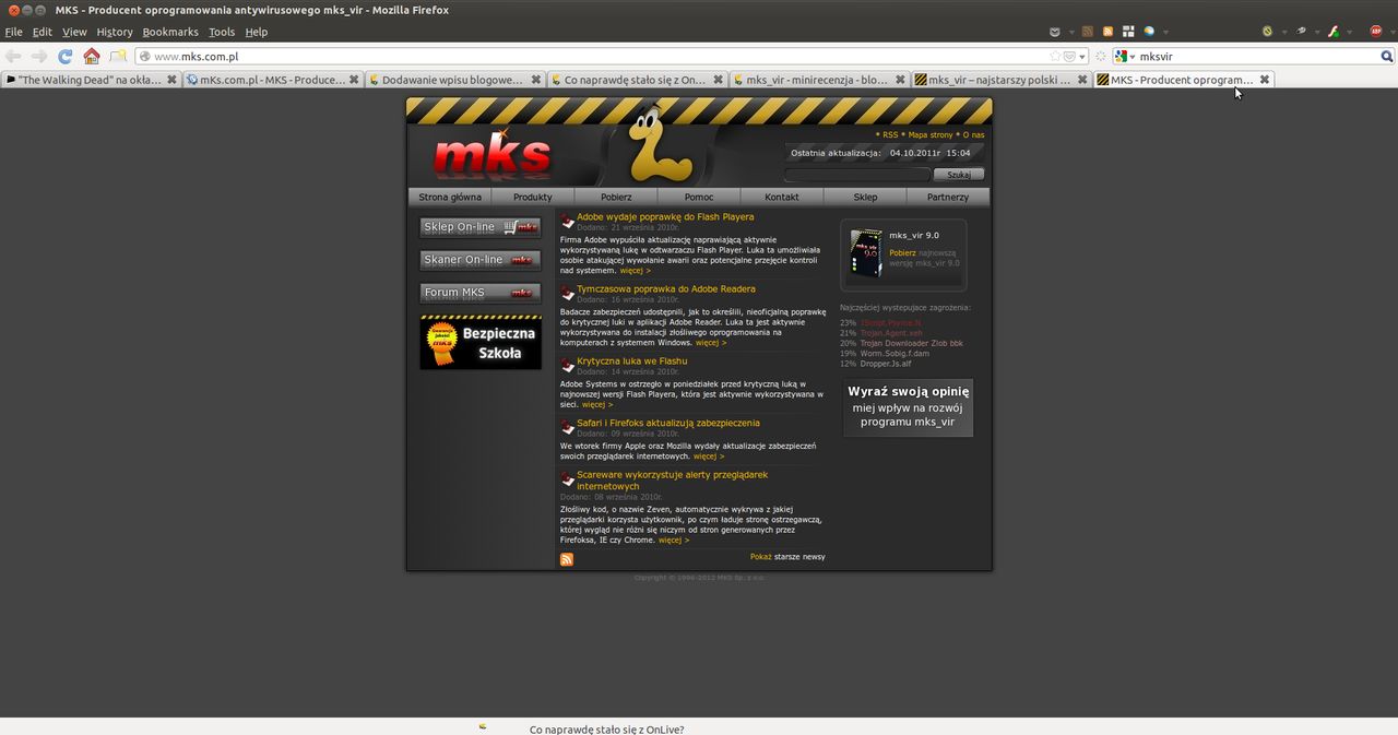 Nowy mks_vir, a mks.com.pl