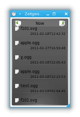 Zeitgeist w KDE