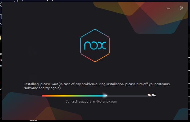 Instalacja emulatora NOX pod Windows.