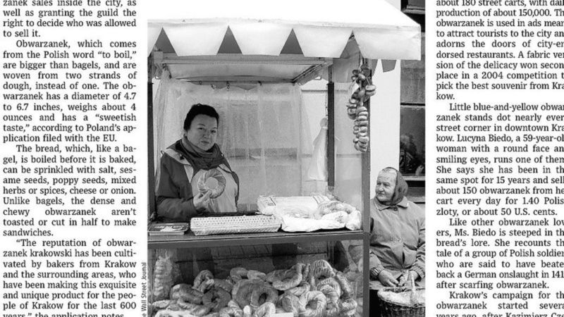 Może Amerykanie nie pomylą już obwarzanka z bajglem