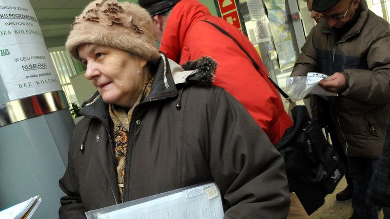 Zofia Dyś potrzebny wniosek przyniosła do ZUS w czwartek