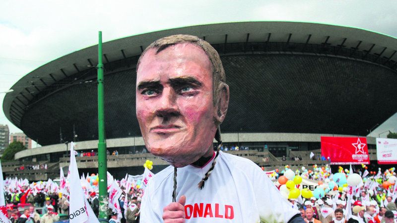 4 czerwca 2009 r. Solidarność też demonstrowała przeciw rządowi