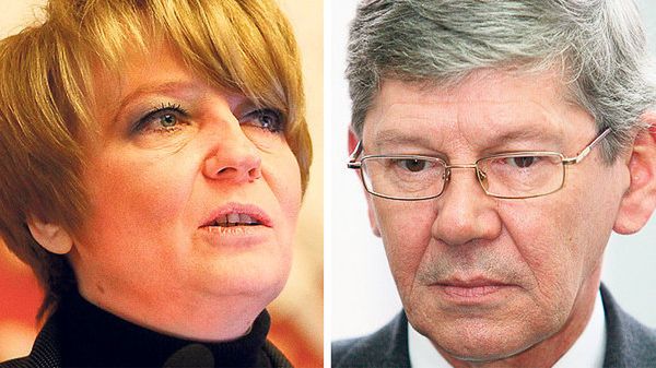 Prezydent Hanna Zdanowska i Władysław Skwarka