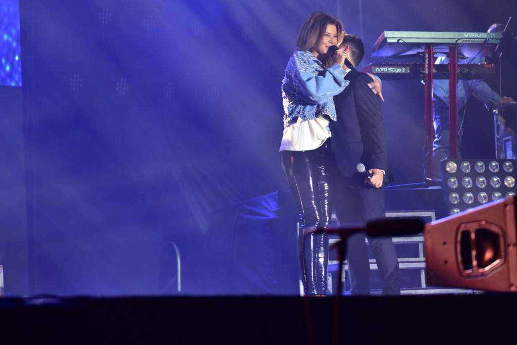 Edyta Górniak i Sargis Davtyan podczas koncertu w Kazimierzu Dolnym