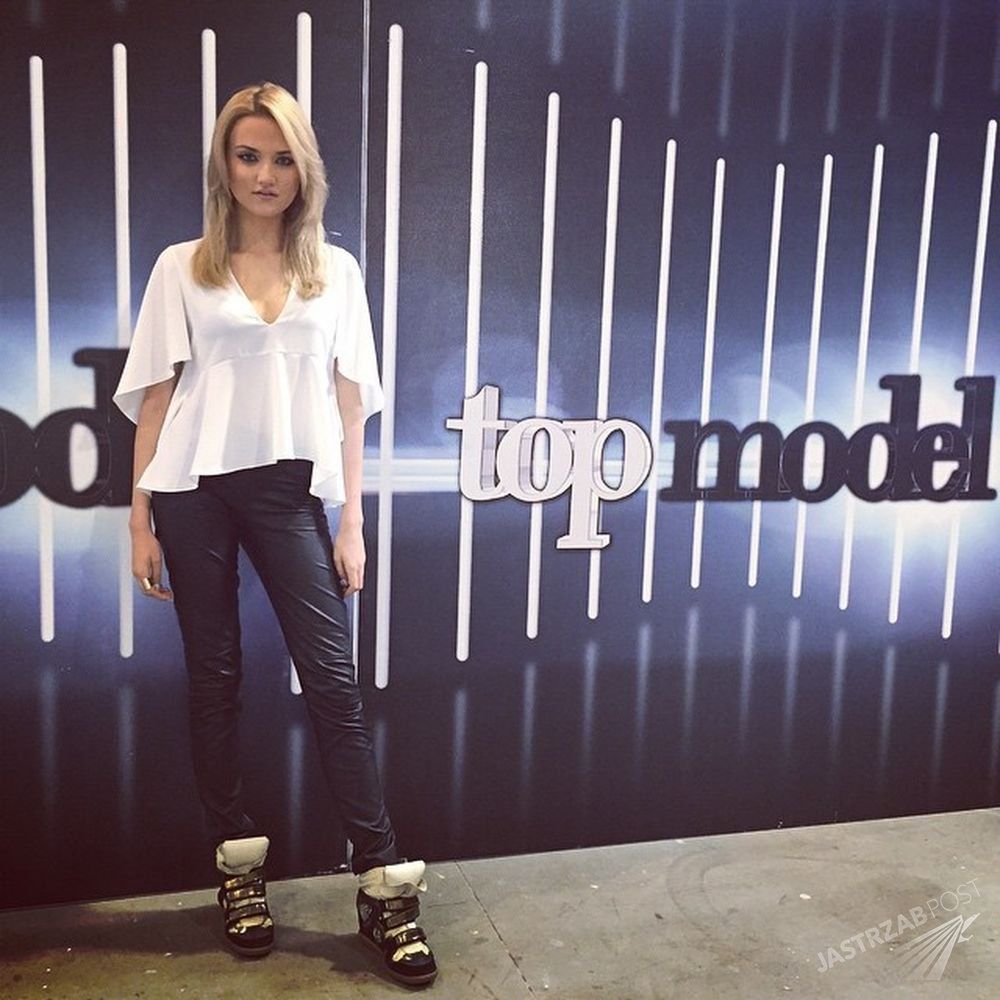Marta Sędzicka na planie Top Model 4