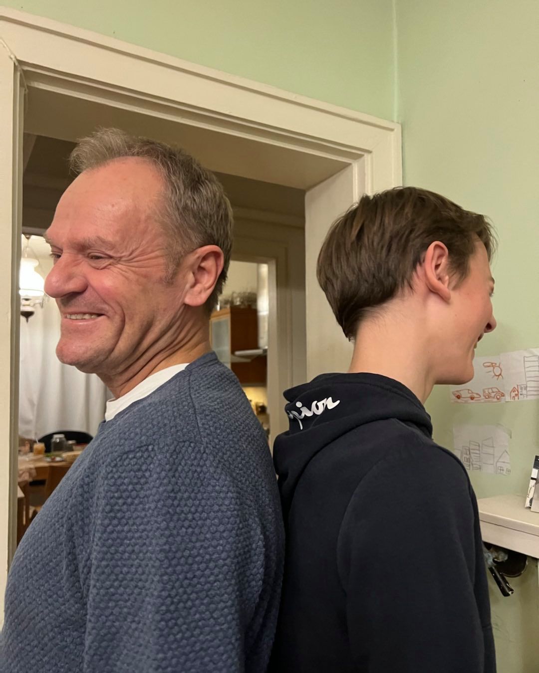 Donald Tusk z wnukiem