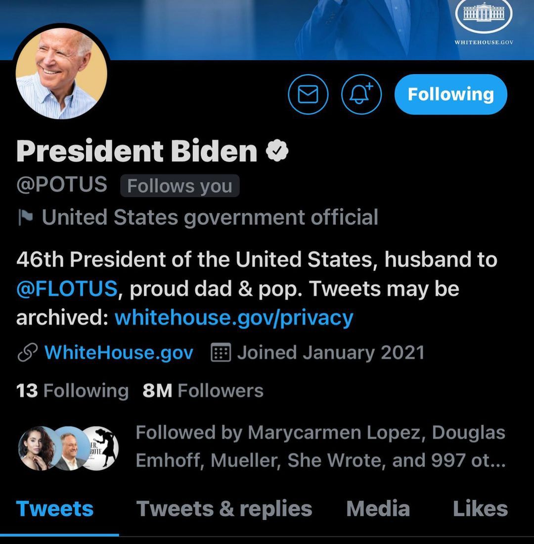 Joe Biden przestał obserwować Chrissy Teigen na Twitterze