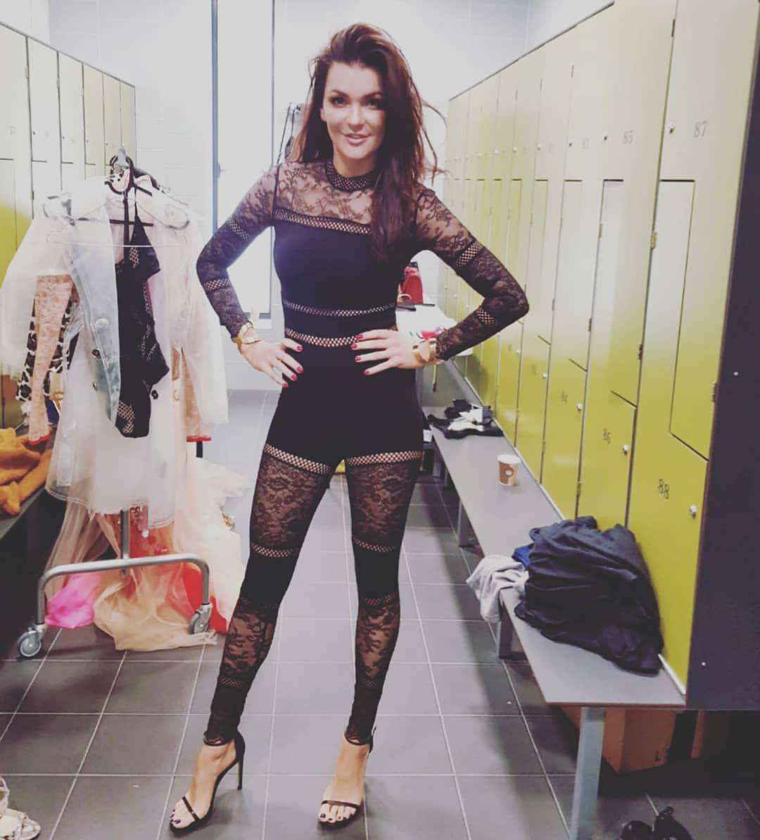 Agnieszka Radwańska na planie Tańca z Gwiazdami