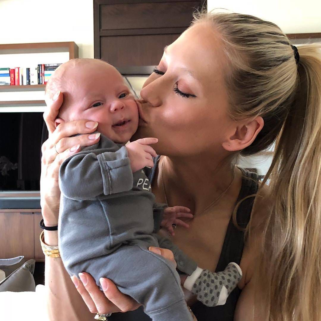 Anna Kournikova z dzieckiem