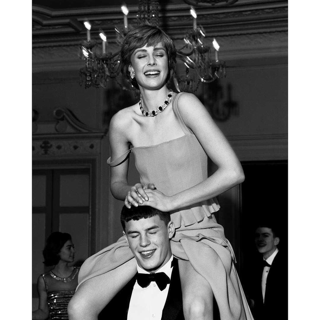 Edie Campbell jako księżna Diana w Vogue Paris