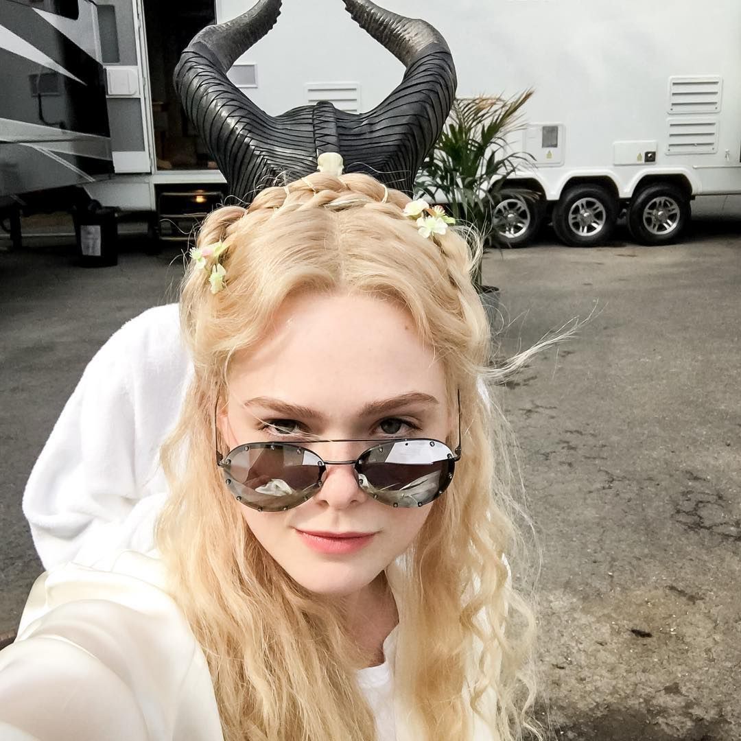 Angelina Joli na planie filmu Maleficent II