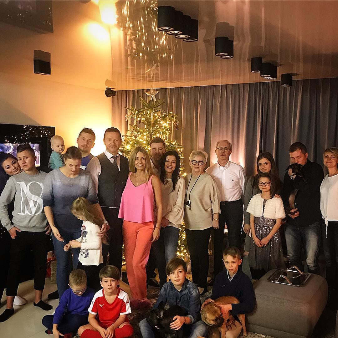 Małgorzata Rozenek z rodziną w święta
