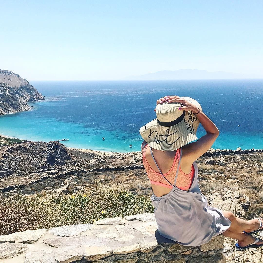 Anna Wendzikowska odpoczywa na Mykonos