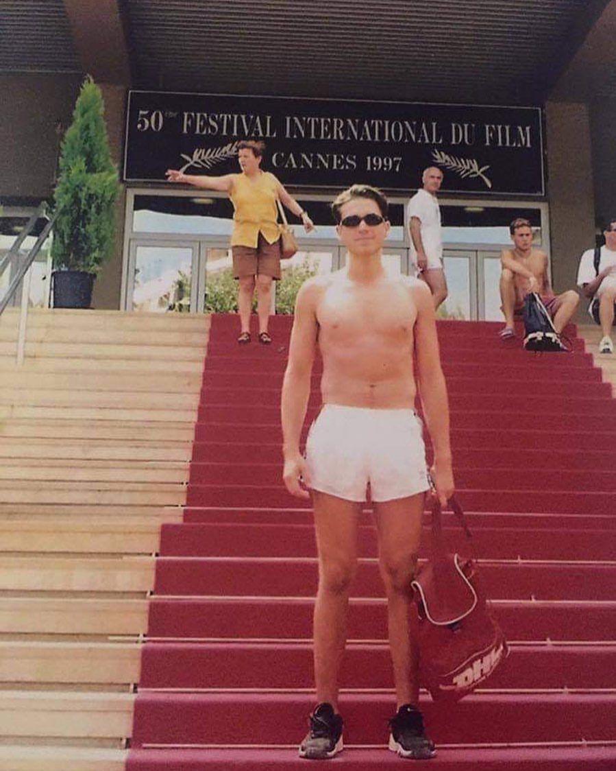 Marcin Dorociński bez koszulki w Cannes