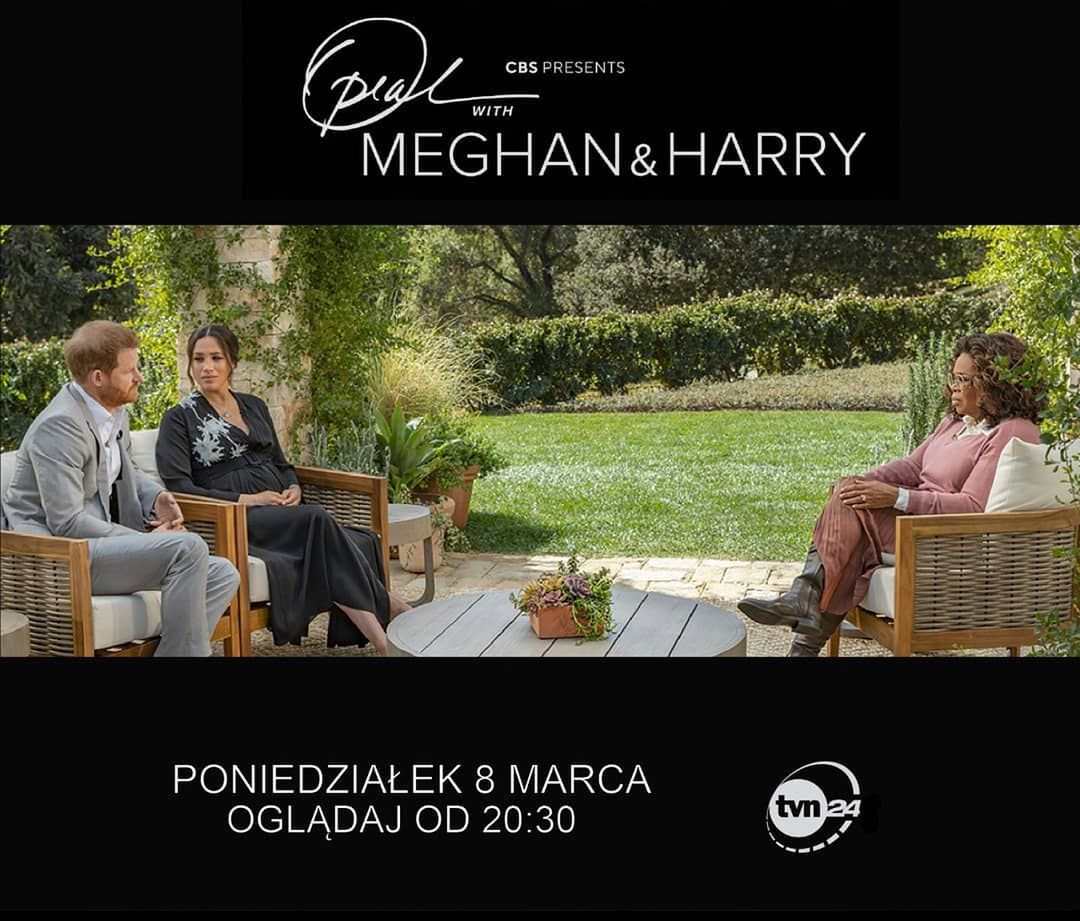 TVN24 wyemitowało wywiad Meghan i Harry'ego z Oprah Winfrey