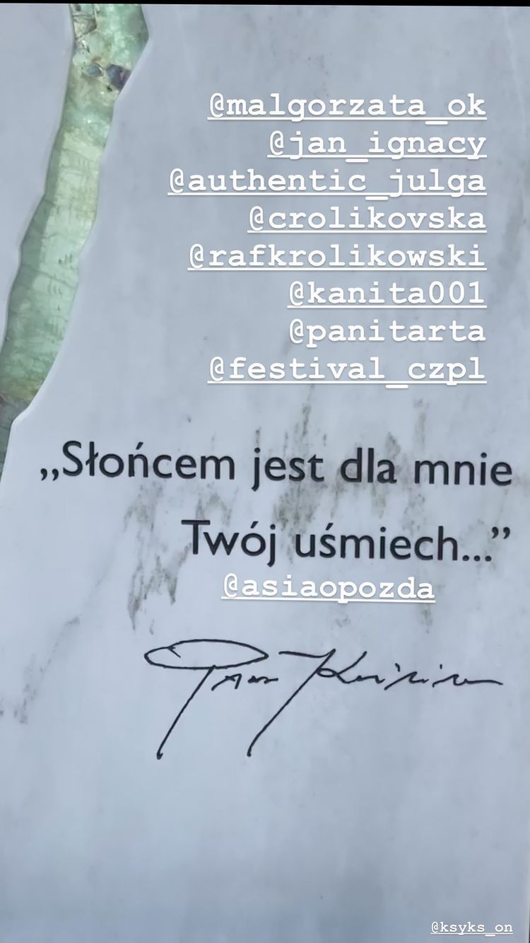 Antek Królikowski komentuje nagrobek Pawła Królikowskiego