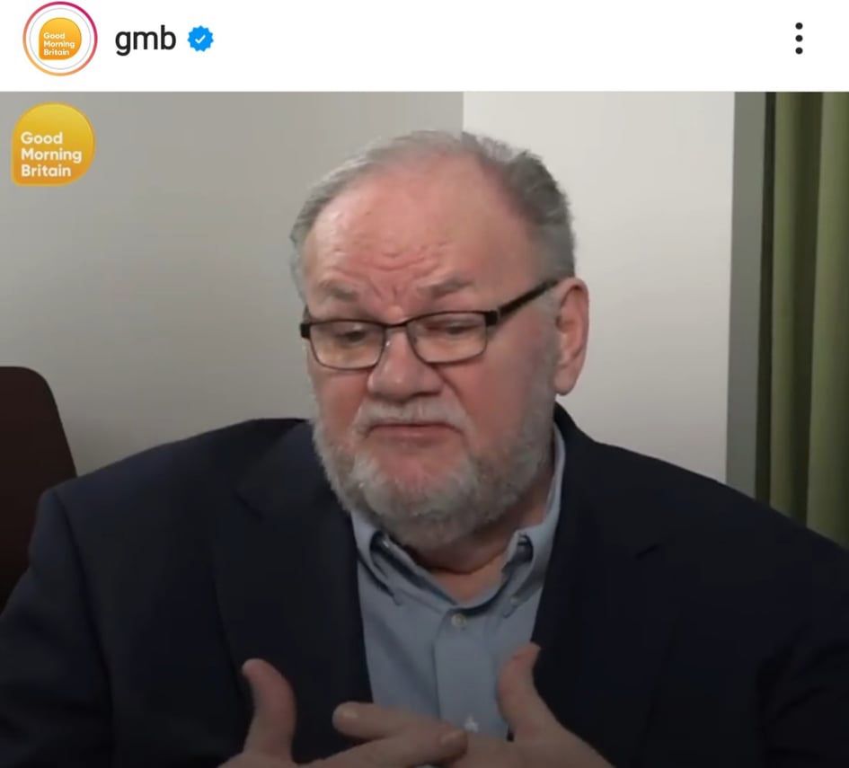 Thomas Markle w Good Morning Britain