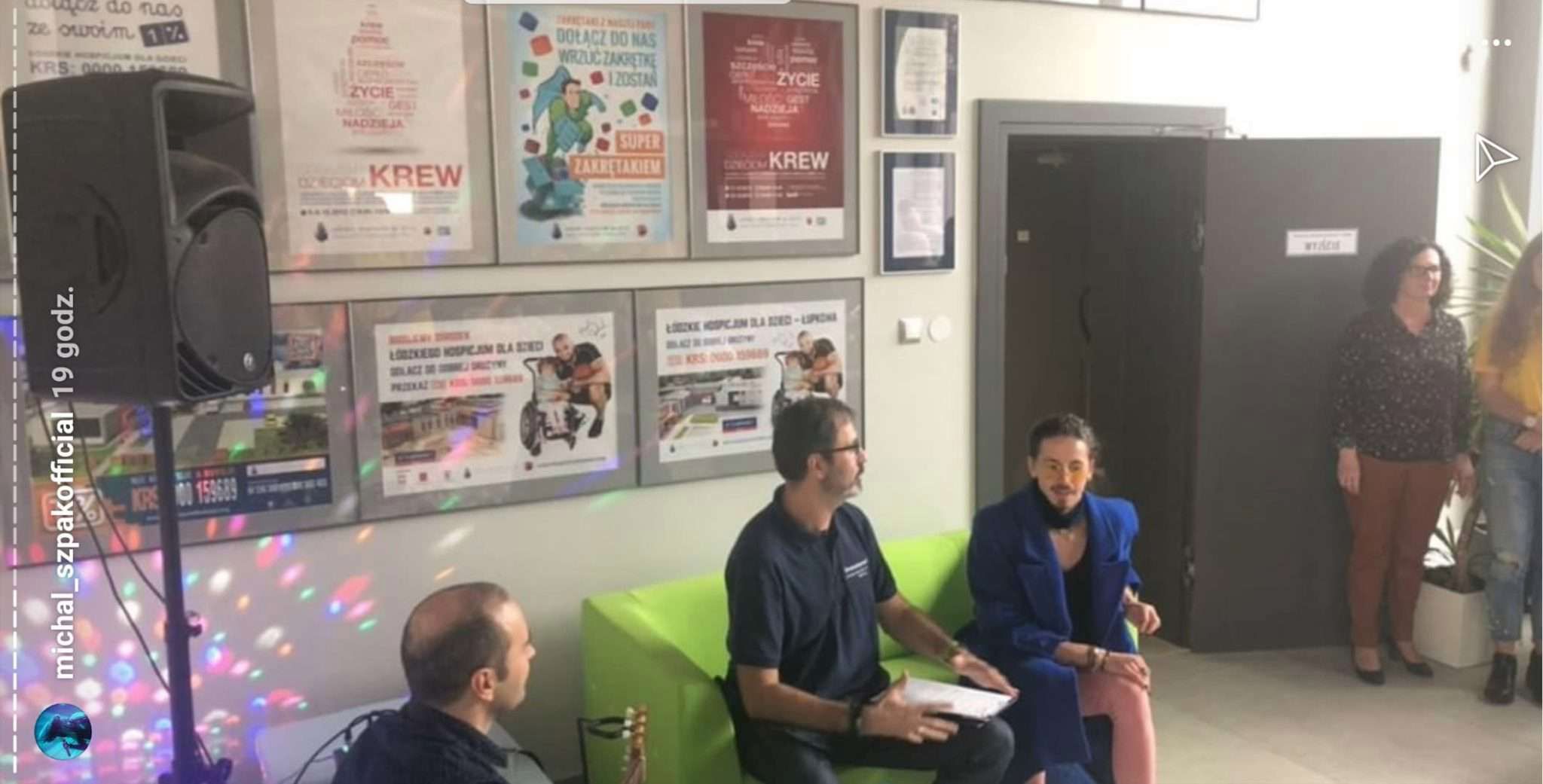Michał Szpak odwiedza Łódzkie Hospicjum dla Dzieci Łupkowa