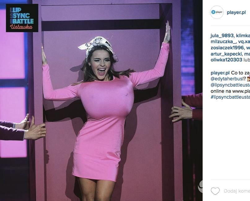 Biust Edyty Herbuś na Instagramie
