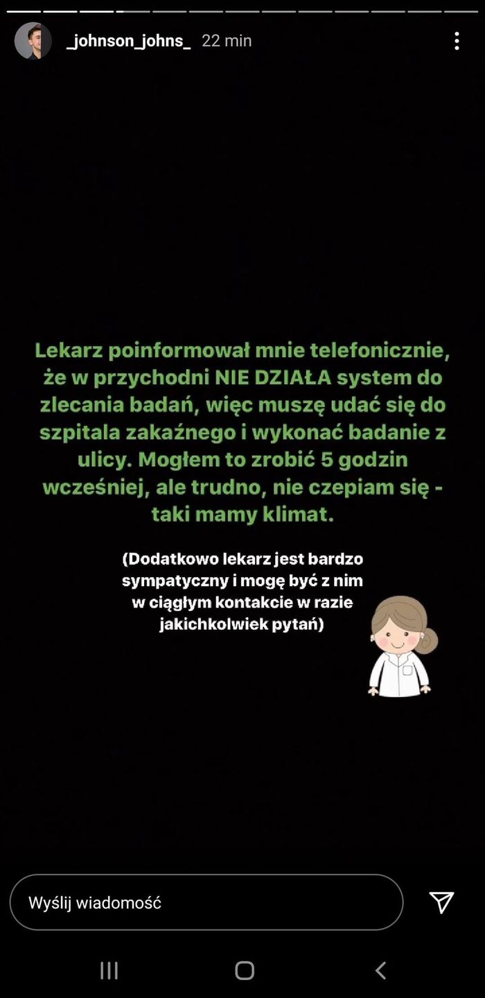 Syn Beaty Tadli ma koronawirusa - relacja
