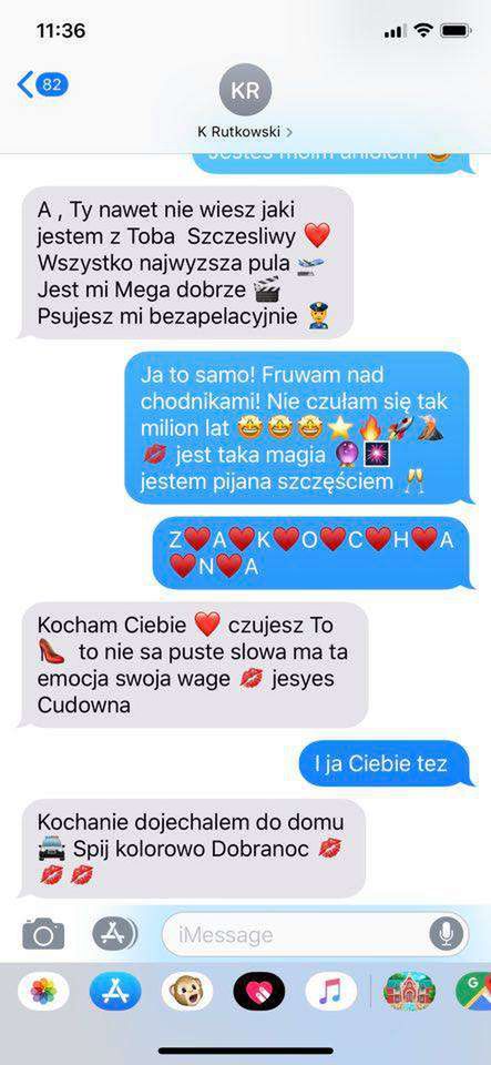 Krzysztof Rutkowski i Dominika Zasiewska wymieniali gorące SMS-y