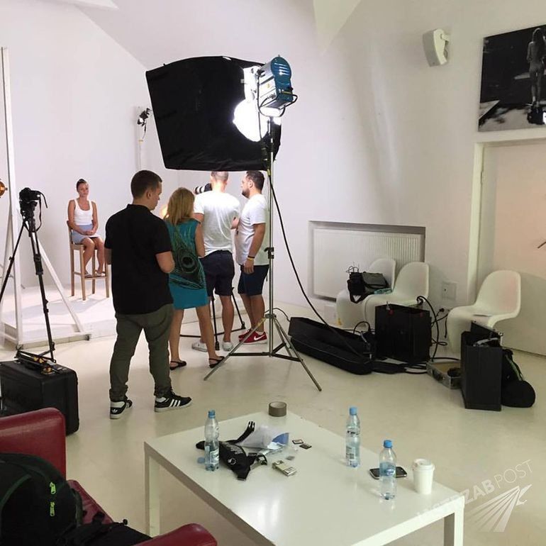 Dominika Zasiewska na planie