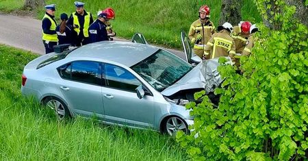 Wypadek koło Róży Wielkiej