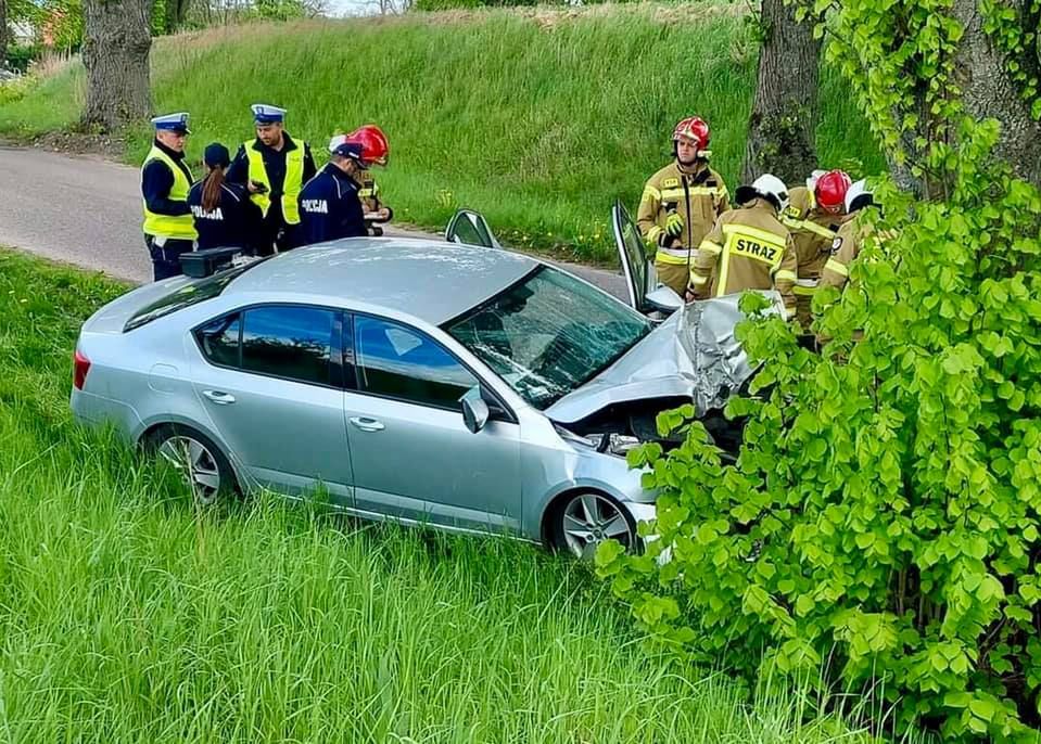 Wypadek koło Róży Wielkiej