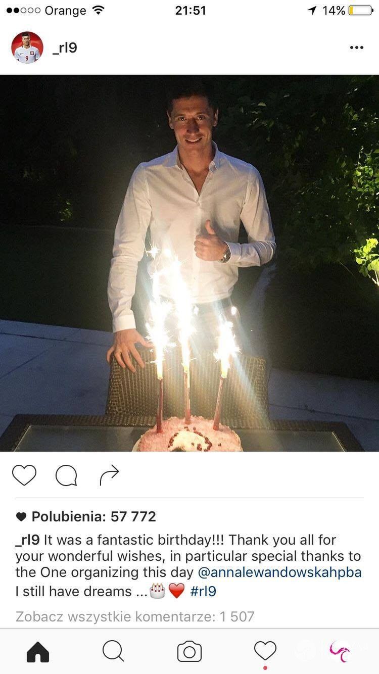 Robert Lewandowski - 28 urodziny