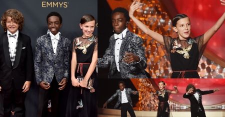 Dzieciaki z serialu "Stranger Things" zaskoczyły publiczność na gali Emmy! (ZDJĘCIA)