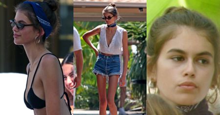 Córka Cindy Crawford opala wychudzone ciało we Włoszech