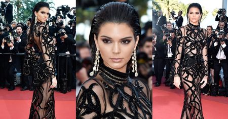 Kendall Jenner w "naked dress" na czerwonym dywanie w Cannes! (ZDJĘCIA)