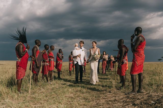 Masajscy wojownicy, słonie i zebry - ślub w stylu wildlife