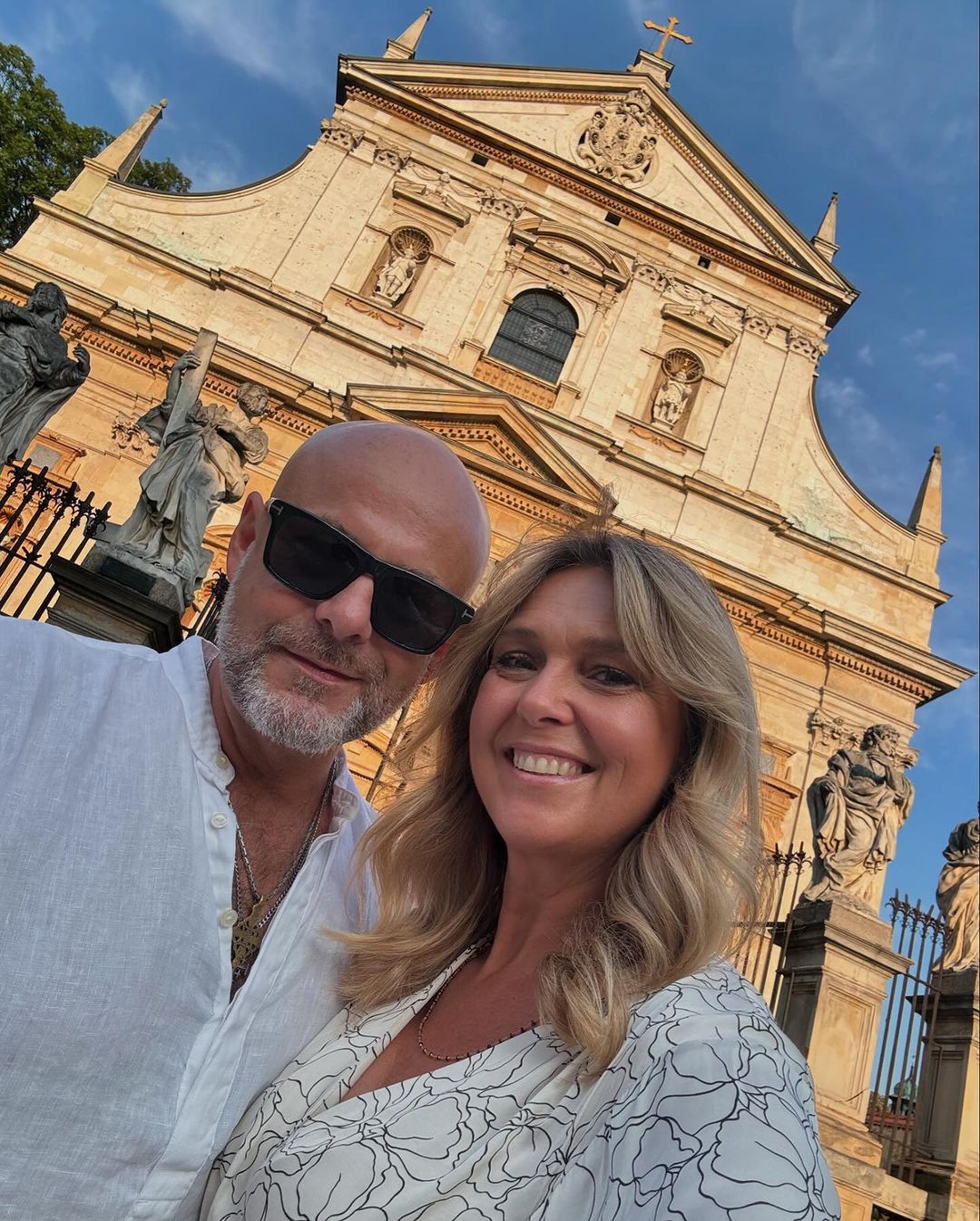 Ewa Wachowicz z mężem